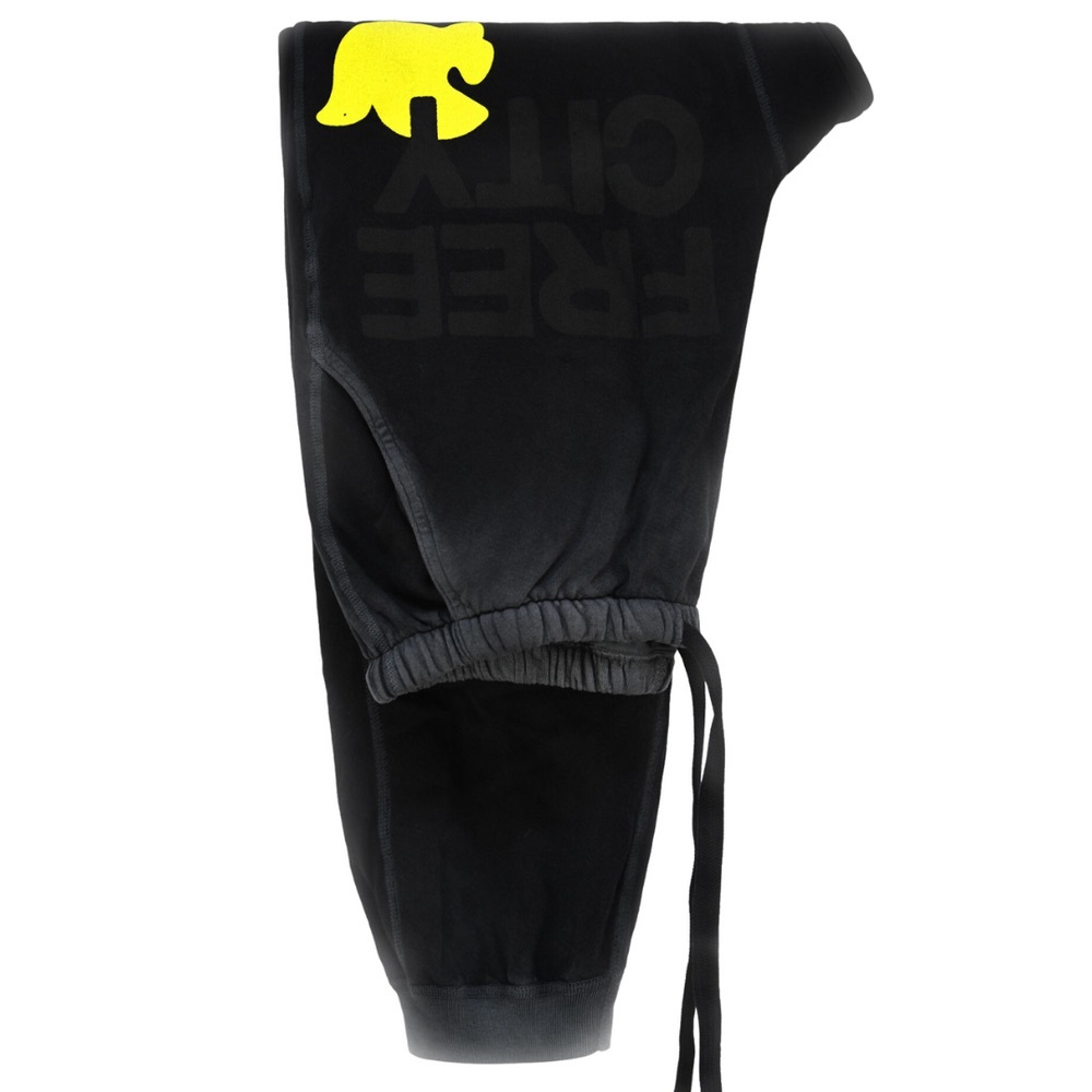 FREECITYLARGE SUNFADES POCKET SWEATPANT IN SUPERBLACK